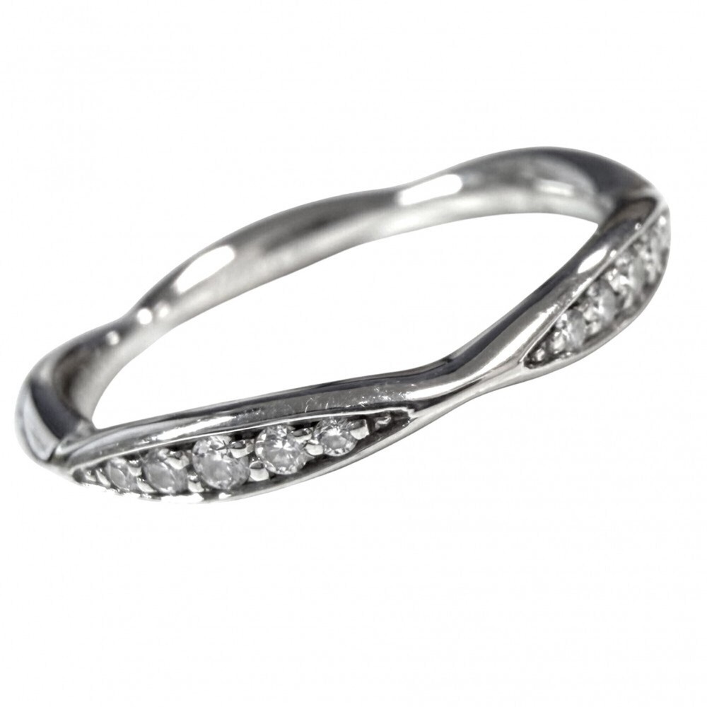 Chanel Women's Camellia Collection Half Eternity Ring, Size 50, with Initial ...